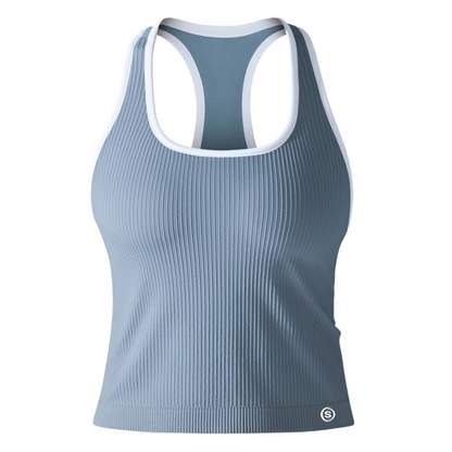 Vaela U Neck RibbedTank Top