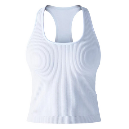 Vaela U Neck RibbedTank Top
