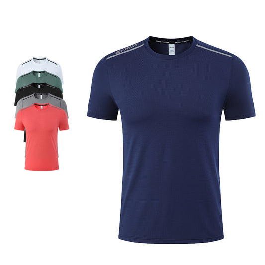 Men's Plain T Shirts Dry-Fit Tees is made from 91.5% polyester+8.5%spandex. Its breathable and durable, quick-dry and have great stretchable abilities giving you a comfortable and flexible feel. 