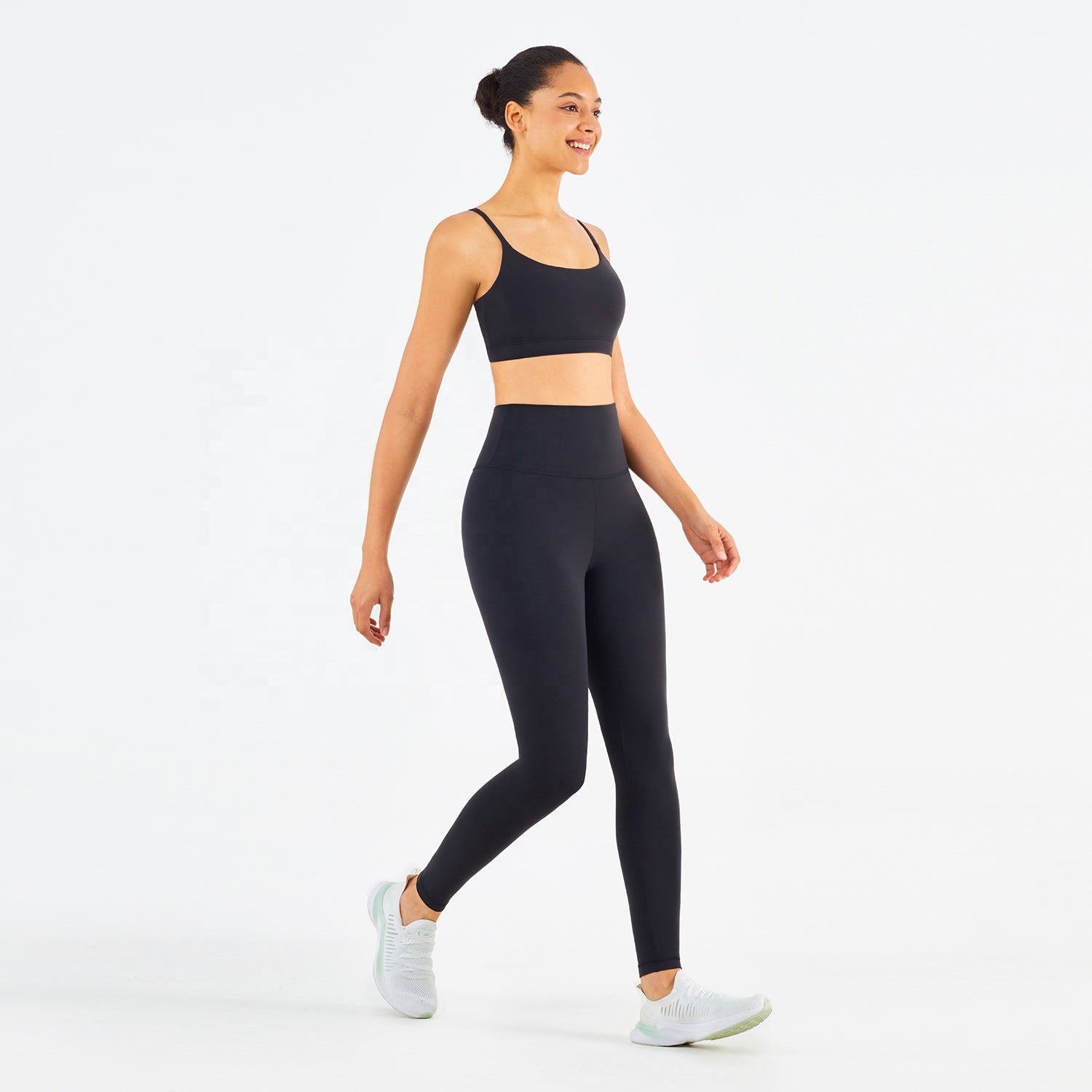 Women Super Soft Sports Gym Leggings High Waist Butt Lift Yoga Pants. This super comfortable legging is made from nylon and spandex breathable materials that are durable, quick-dry and have great stretchable abilities giving you a comfortable and flexible feel. Its suitable for jogging, yoga, gym and is comfortable for leisure wear.