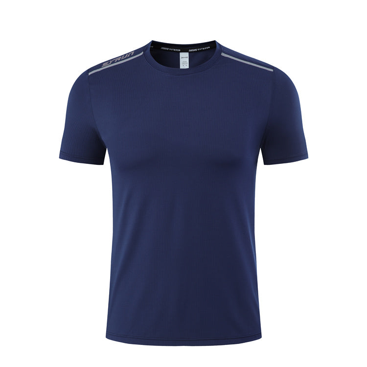 Men's Plain T Shirts Dry-Fit Tees is made from 91.5% polyester+8.5%spandex. Its breathable and durable, quick-dry and have great stretchable abilities giving you a comfortable and flexible feel. 