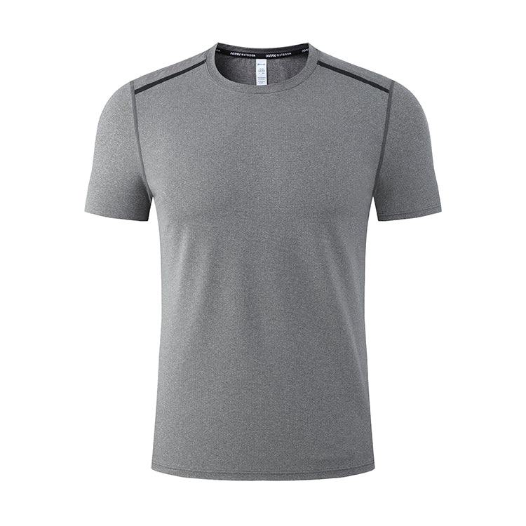 Men's Plain T Shirts Dry-Fit Tees is made from 91.5% polyester+8.5%spandex. Its breathable and durable, quick-dry and have great stretchable abilities giving you a comfortable and flexible feel. 