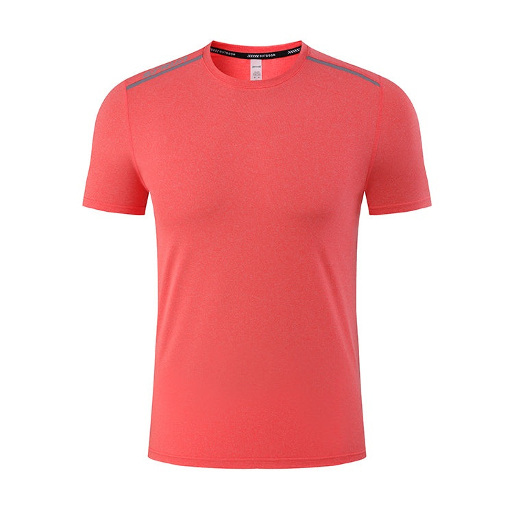 Men's Plain T Shirts Dry-Fit Tees is made from 91.5% polyester+8.5%spandex. Its breathable and durable, quick-dry and have great stretchable abilities giving you a comfortable and flexible feel. 